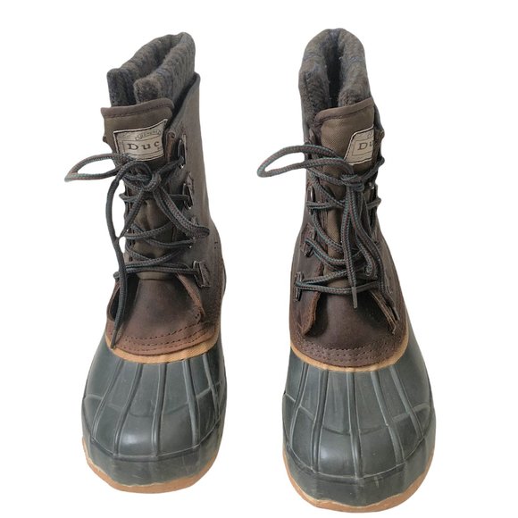 Duck Boots Men\'s Snow Boots size 6 Brown Thermolite Insole Tall Steel Shank